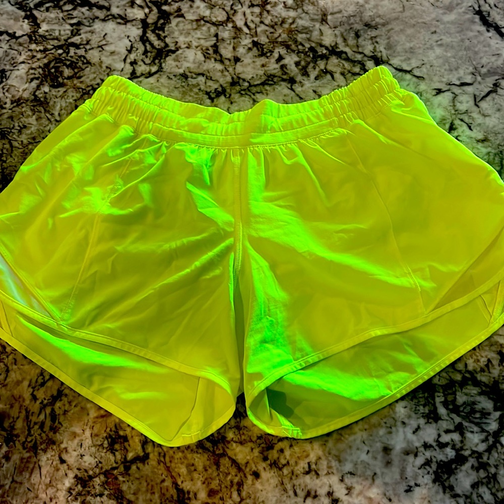 Yellow LuLu Lemon Jogger Short size 10